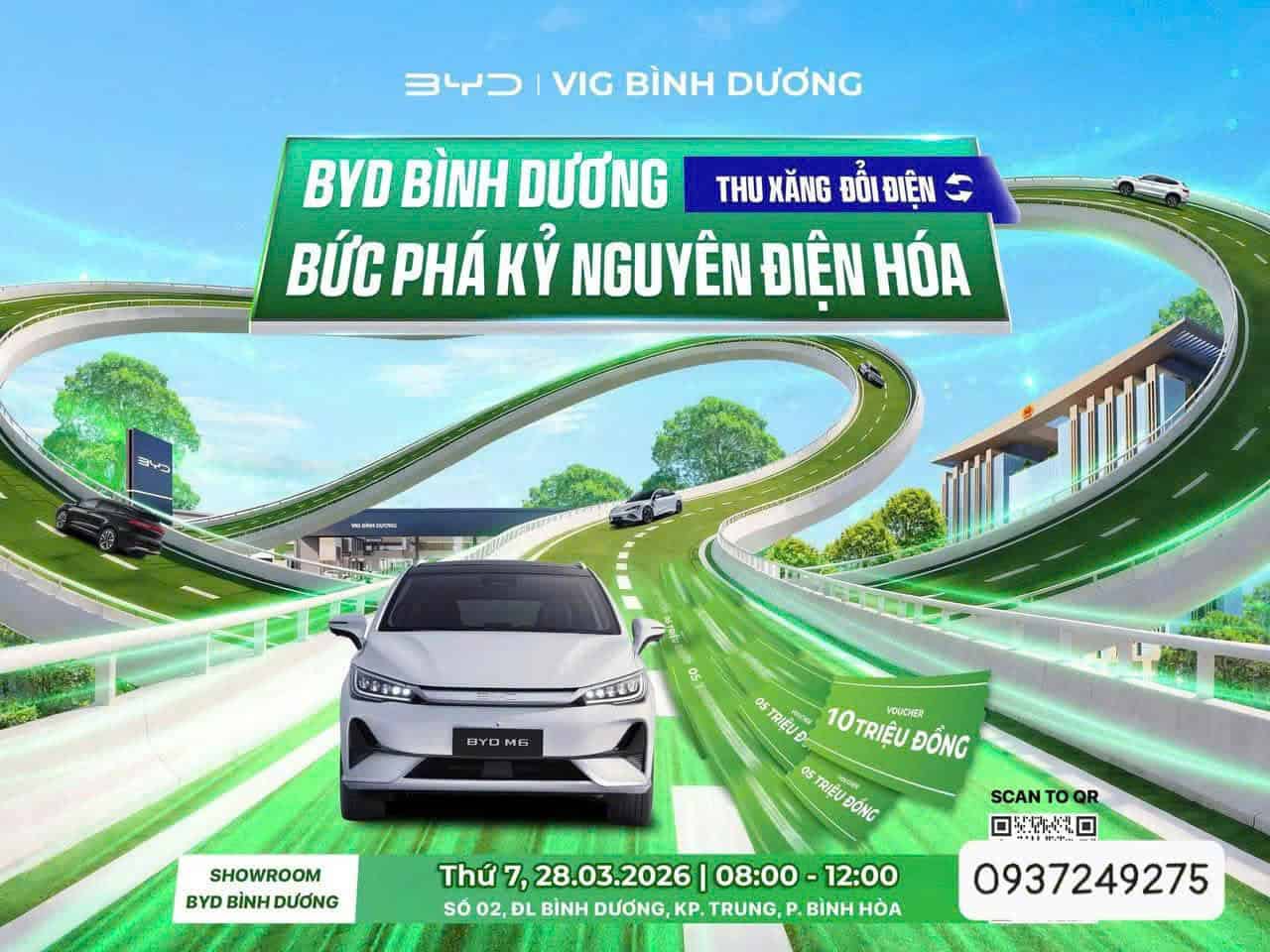 byd thu xăng đổi điện